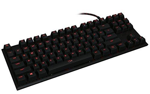 HyperX Alloy FPS Pro - Clavier de jeu mécanique sans clé - 87 touches, format ultra-compact - Clicky - Cherry MX Blue - Rétroéclairage LED rouge (HX-KB4BL1-US/WW)
