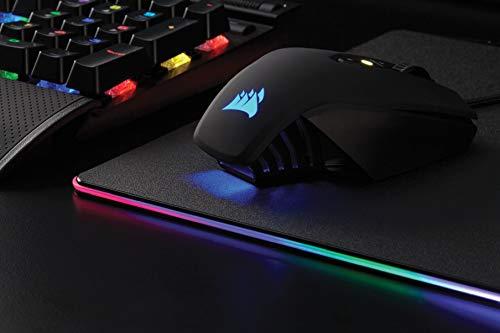 Corsair M65 PRO RGB Optical FPS Gaming Mouse (capteur optique 12000 DPI, poids réglables, 8 boutons programmables, rétroéclairage multi-couleurs RVB 3 zones, compatible Xbox One) - Noir