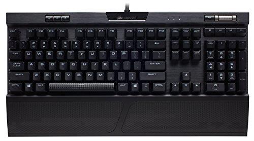 Corsair K70 RGB MK.2 Rapidfire Mechanical Gaming Keyboard - USB Passthrough & Media Controls - Fastest & Linear - Cherry MX Speed - Rétro-éclairage LED RGB