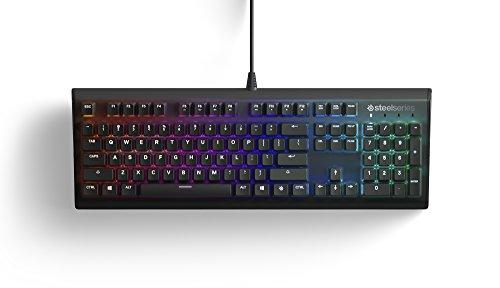 Teclado mecánico para juegos SteelSeries Apex M750 RGB - Marco de aluminio - Retroiluminación LED RGB - Interruptor lineal y silencioso - Notificaciones de discordia