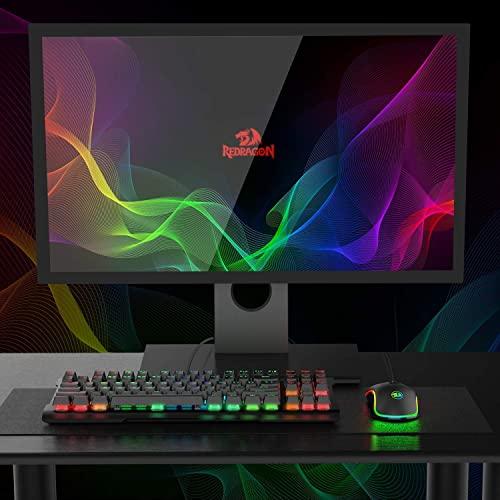 Redragon M711 Cobra Gaming-Maus mit 16,8 Millionen RGB-Farben Hintergrundbeleuchtung, 10.000 DPI einstellbar, komfortabler Griff, 7 programmierbare Tasten