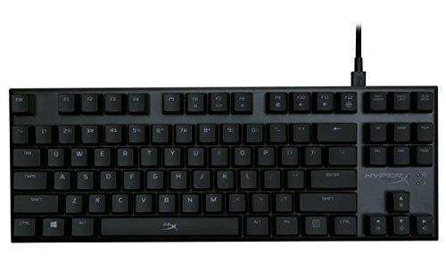 HyperX Alloy FPS Pro - Clavier de jeu mécanique sans clé - 87 touches, format ultra-compact - Clicky - Cherry MX Blue - Rétroéclairage LED rouge (HX-KB4BL1-US/WW)