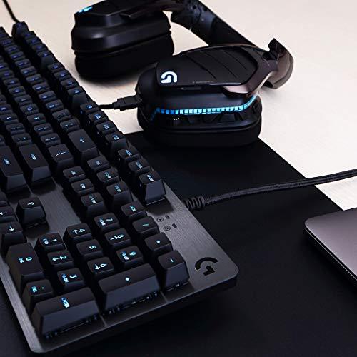 Logitech G513 Carbon LIGHTSYNC RGB Clavier de jeu mécanique avec interrupteurs GX Brown - Tactile