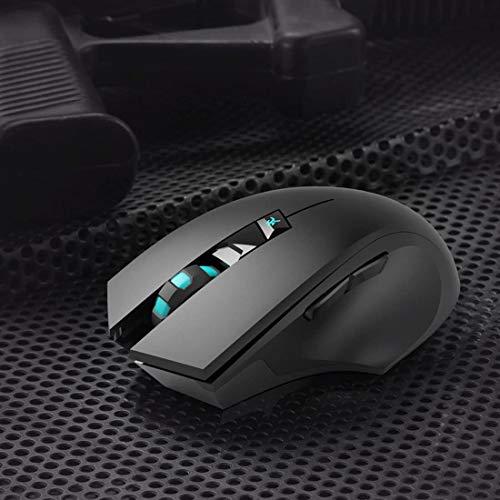 Souris sans fil silencieuse,Forter i720 Ergonomics Right-Handed Wireless Silent Gaming Mouse pour Windows et MAC - Noir