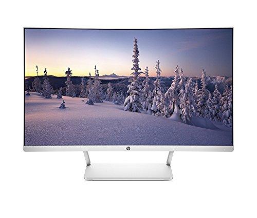 Moniteur HP 27 pouces incurvé HP27SC1 LCD WLED - Argenté