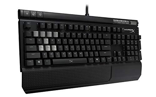 HyperX Alloy Elite RGB - Teclado mecánico para juegos - Personalización de luces y macros controlada por software - Reposamuñecas - Controles multimedia - Lineal y silencioso - Cherry MX Red - Retroiluminación LED RGB (HX-KB2RD2-US/R1)
