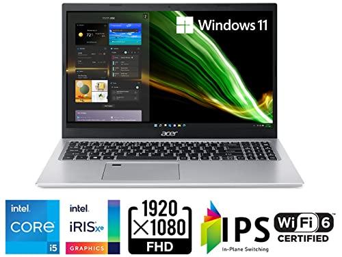 Acer Aspire 5 A515-56-53S3 Laptop | 15.6" Full HD IPS Display | 11th Gen Intel Core i5-1135G7 | Intel Iris Xe Graphics | 8GB DDR4 | 256GB SSD | WiFi 6 | Fingerprint Reader | BL Keyboard | Windows 11