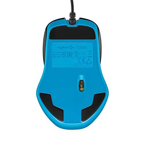 Ratón para juegos Logitech G300s con cable, 910-004346 (con cable para la mano izquierda y la derecha)