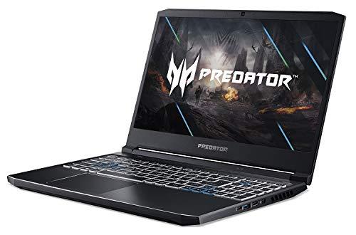 Ordinateur portable de jeu Acer Predator Helios 300, Intel i7-10750H, NVIDIA GeForce RTX 2060 6 Go, écran IPS 15,6" Full HD 144Hz 3ms, 16 Go DDR4 double canal, 512 Go SSD NVMe, Wi-Fi 6, clavier RGB, PH315-53-72XD