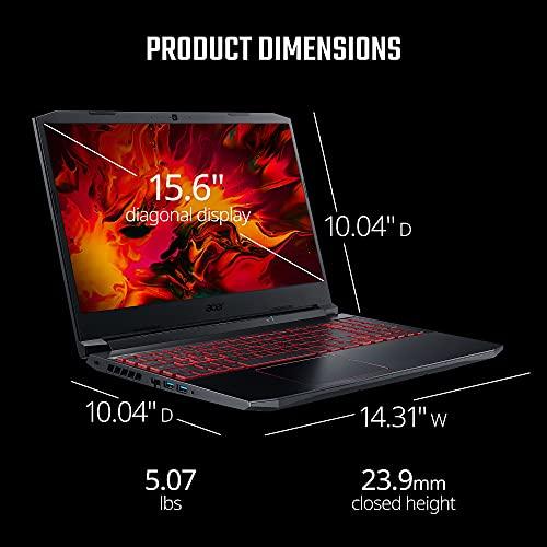 Acer Nitro 5 AN515-55-53E5 Gaming Laptop | Intel Core i5-10300H | NVIDIA GeForce RTX 3050 Laptop GPU | 15.6" FHD 144Hz IPS Display | 8GB DDR4 | 256GB NVMe SSD | Intel Wi-Fi 6 | Beleuchtete Tastatur