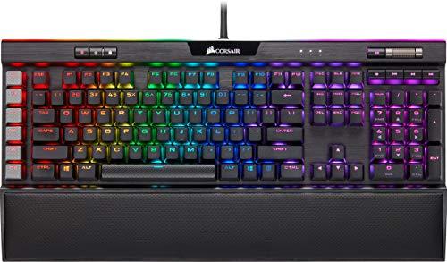 Clavier mécanique de jeu Corsair K95 RGB Platinum XT, rétroéclairé par LED RGB, Cherry MX Speed RGB Silver, noir (CH-9127414-NA)
