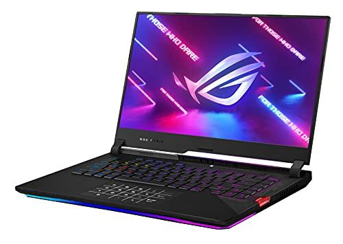 ASUS ROG Strix Scar 15 (2021) Ordinateur portable de jeu, 15.6" 300Hz IPS Type FHD, NVIDIA GeForce RTX 3080, AMD Ryzen 7 5800H, 16GB DDR4, 1TB SSD, Clavier Opti-Mechanical Per-Key RGB, Windows 10, G533QS-DS76