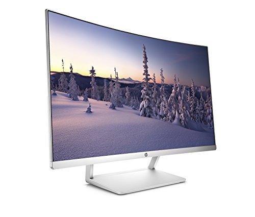 Moniteur HP 27 pouces incurvé HP27SC1 LCD WLED - Argenté