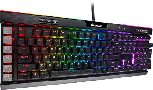 Clavier mécanique de jeu Corsair K95 RGB Platinum XT, rétroéclairé par LED RGB, Cherry MX Speed RGB Silver, noir (CH-9127414-NA)