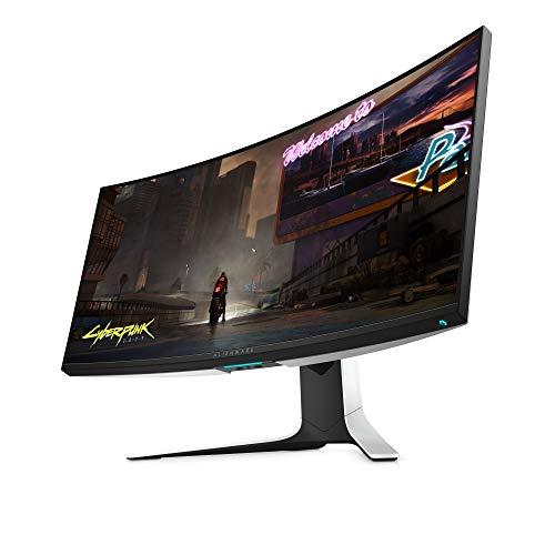 Alienware 120Hz UltraWide Gaming Monitor 34 Zoll Curved Monitor mit WQHD (3440 x 1440) Anti-Glare Display, 2ms Reaktionszeit, Nvidia G-Sync, Lunar Light - AW3420DW