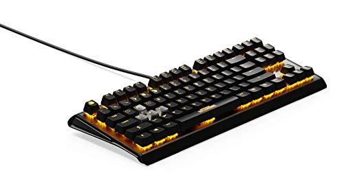 SteelSeries Apex M750 RGB Mechanical Gaming Keyboard - aluminiowa rama - podświetlenie LED RGB - liniowe i ciche przełączniki - powiadomienia Discord