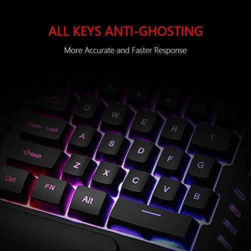 RedThunder One Handed Gaming Keyboard RGB Backlit 35 Keys Portable Mini Gaming Keypad Ergonomic Game Controller für PC Gamer