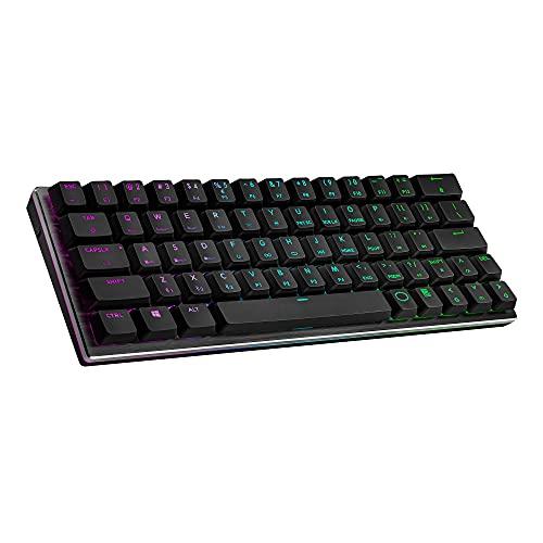 Cooler Master Sk-621-Gklr1-US Teclado mecánico SK621 60% con interruptores Cherry MX de perfil bajo y diseño de aluminio cepillado