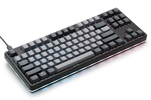 Drop CTRL High-Profile Mechanische Tastatur - Tenkeyless TKL (87 Tasten) Gaming Tastatur, Hot-Swap Schalter, Programmierbar, Hintergrundbeleuchtung RGB LED, USB-C, Doubleshot PBT, Aluminium (Schwarz, Halo Clear)