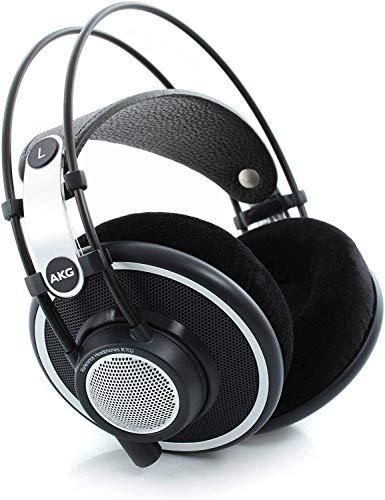 AKG Pro Audio K702 Auriculares de estudio de referencia, abiertos, de cable plano, negros