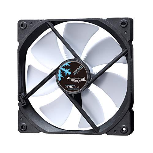 Fractal Design Dynamic X2 GP-14 Computer Lüfter - Leiser Lüfter - Hoher Luftstrom - 140x140x25 mm - 1000RPM - FDB-Lager - Stolperdraht - Aerodynamisch geformte Streben - 12v - Schwarz/Weiß (Single)