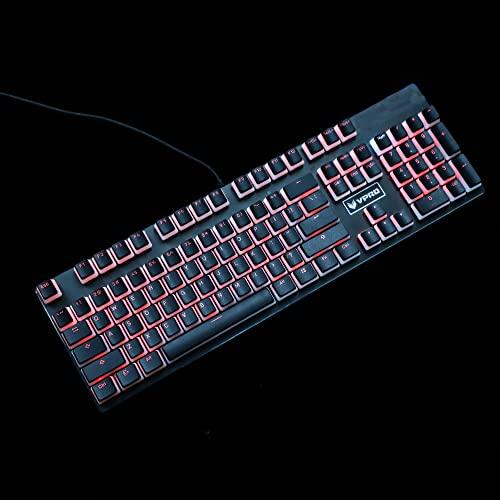 YMDK 117 PBT Double Shot Doubleshot Shine Through ANSI ISO OEM Profile Pudding Keycaps Key caps Sealed Legend for MX Mechanical Keyboard 61 68 87 104