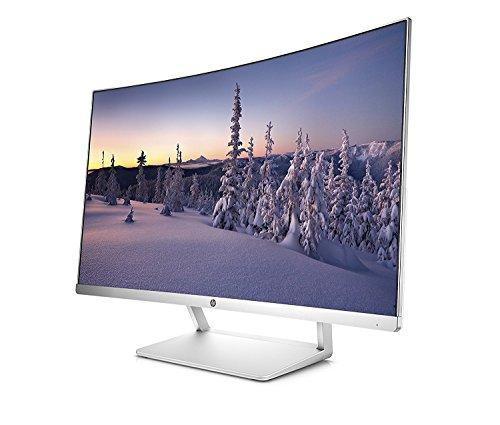 Moniteur HP 27 pouces incurvé HP27SC1 LCD WLED - Argenté