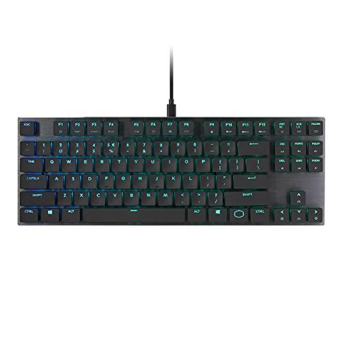 Cooler Master SK630 Clavier mécanique sans touches avec interrupteurs Cherry MX Low Profile en aluminium brossé