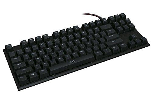 HyperX Alloy FPS Pro - Clavier de jeu mécanique sans clé - 87 touches, format ultra-compact - Clicky - Cherry MX Blue - Rétroéclairage LED rouge (HX-KB4BL1-US/WW)