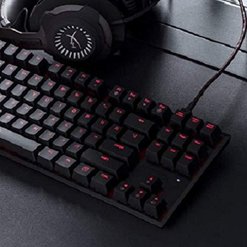 HyperX Alloy FPS Pro - Clavier de jeu mécanique sans clé - 87 touches, format ultra-compact - Clicky - Cherry MX Blue - Rétroéclairage LED rouge (HX-KB4BL1-US/WW)