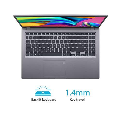 ASUS VivoBook 15 F515 cienki i lekki laptop, wyświetlacz 15,6" FHD, procesor Intel Core i3-1005G1, 4GB DDR4 RAM, 128GB PCIe SSD, czytnik linii papilarnych, Windows 10 Home w trybie S, łupkowoszary, F515JA-AH31