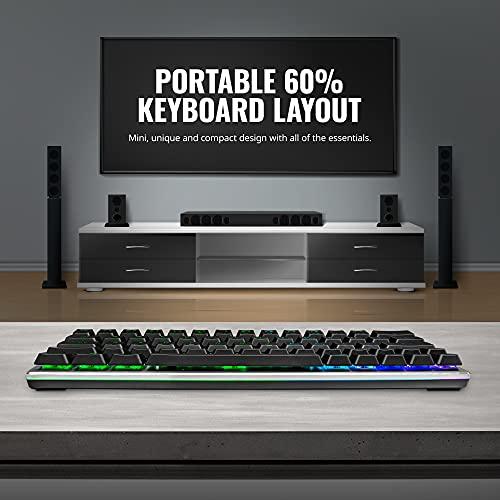 Cooler Master Sk-621-Gklr1-US SK621 60% Clavier mécanique avec interrupteurs Cherry MX Low Profile et design en aluminium brossé