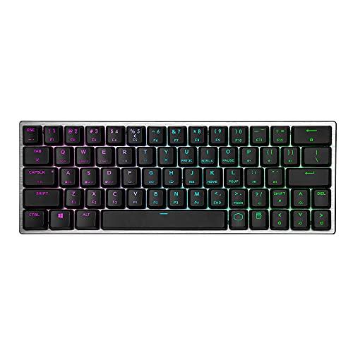 Cooler Master Sk-621-Gklr1-US SK621 60% Clavier mécanique avec interrupteurs Cherry MX Low Profile et design en aluminium brossé