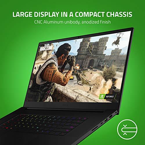 Razer Blade Pro 17 Gaming Laptop 2020: Intel Core i7-10875H 8-Core, NVIDIA GeForce RTX 2080 Super Max-Q, 17,3" FHD 300Hz, 16GB RAM, 512GB SSD, alluminio CNC, Chroma RGB, Thunderbolt 3, lettore di schede SD