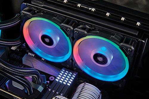 Corsair LL Series LL140 RGB 140mm Dual Light Loop RGB LED PWM Fan 2 Fan Pack con Lighting Node Pro