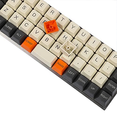 YMDK Carbon Laser-Etched Top Print OEM Keycap 1.5mm PBT für MX Switches Planck Niu40 Preonic Keyboard (Top Printed)(Nur Keycap)