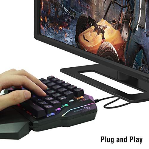 Gaming-Tastatur und -Maus für PS4/Xbox One/Xbox Series X/S/Nintendo Switch/PC, GameSir VX2 AimSwitch Wireless Keyboard and Mouse Adapter mit RGB Hintergrundbeleuchtung, Controller-Adapter für Computer und Konsolen