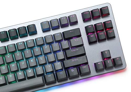 Drop CTRL Mechanische Tastatur - Tenkeyless TKL (87 Tasten) Gaming-Tastatur, Hot-Swap-Schalter, programmierbare Makros, RGB LED-Hintergrundbeleuchtung, USB-C, Doubleshot PBT, Aluminiumrahmen (Halo True, Grau)