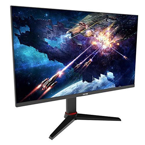 VIOTEK GFT27CXB 27-Zoll-Gaming-Monitor | 240Hz 1080p Full-HD 1ms | Multi-User-Profile, G-Sync-Ready & FreeSync | HDMI DP 3.5mm | Höhe, Neigung, Drehung, Pivot (VESA)
