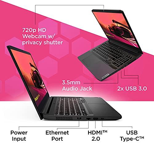 Lenovo IdeaPad Gaming 3 15 Laptop, wyświetlacz 15,6" FHD, AMD Ryzen 5 5600H, NVIDIA GeForce GTX 1650, 8GB RAM, 256GB pamięci masowej, Windows 10H