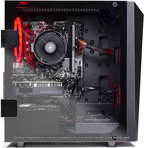 Ordenador de sobremesa para juegos SkyTech Blaze II - Ryzen 5 2600 6-Core 3.4 GHz, NVIDIA GeForce GTX 1650 4G, 500G SSD, 8GB DDR4, RGB, AC WiFi, Windows 10 Home 64-bit