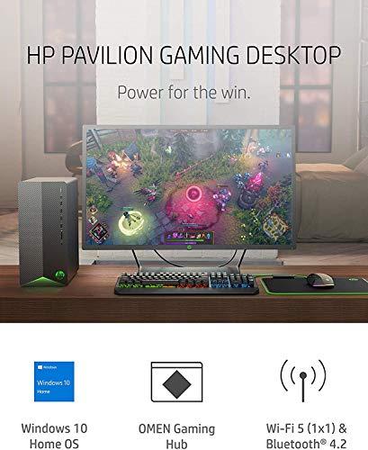 2021 Nuevo ordenador de sobremesa HP Pavilion Gaming, procesador AMD Ryzen 5 3500 de 6 núcleos (Beat i5-9400, hasta 4,1 GHz), GeForce GTX 1650 Super de 4 GB, 8 GB de RAM, SSD PCIe NVMe de 256 GB, ratón y teclado, Win 10 Home