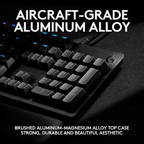 Tastiera da gioco meccanica Logitech G513 Carbon LIGHTSYNC RGB con interruttori GX Brown - Tattile