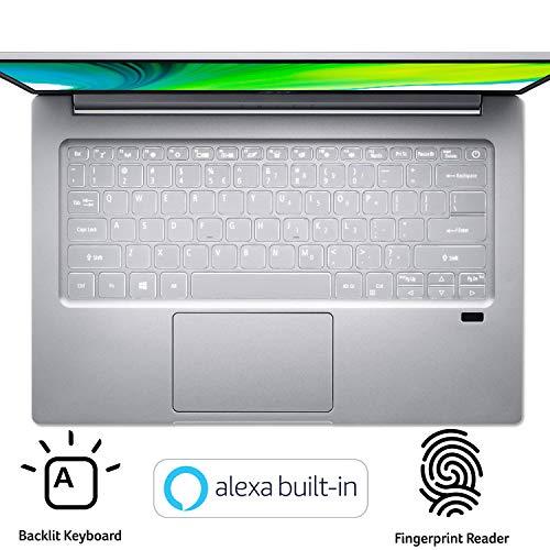 Acer Swift 3 Thin & Light Laptop, 14" Full HD IPS, AMD Ryzen 7 4700U Octa-Core z grafiką Radeon, 8GB LPDDR4, 512GB NVMe SSD, Wi-Fi 6, podświetlany KB, czytnik linii papilarnych, wbudowana Alexa