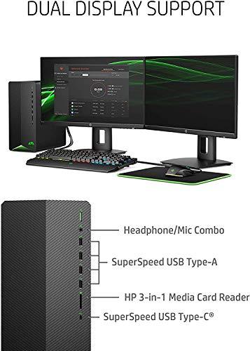 2021 Nuevo ordenador de sobremesa HP Pavilion Gaming, procesador AMD Ryzen 5 3500 de 6 núcleos (Beat i5-9400, hasta 4,1 GHz), GeForce GTX 1650 Super de 4 GB, 8 GB de RAM, SSD PCIe NVMe de 256 GB, ratón y teclado, Win 10 Home