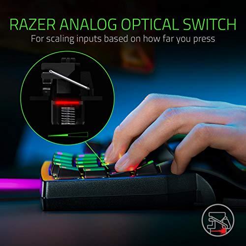 Razer Tartarus Pro Gaming Keypad: Analog-optische Tastenschalter - 32 programmierbare Tasten - anpassbare Chroma-RGB-Beleuchtung - programmierbare Makros - variable Tastendruckempfindlichkeit - klassisches Schwarz