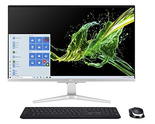 Ordenador de sobremesa Acer Aspire C27-962-UA91, pantalla Full HD de 27", Intel Core i5-1035G1 de 10ª generación, NVIDIA GeForce MX130, 12 GB DDR4, 512 GB SSD, Wi-Fi 802.11ac, teclado y ratón inalámbricos, Windows 10 Home