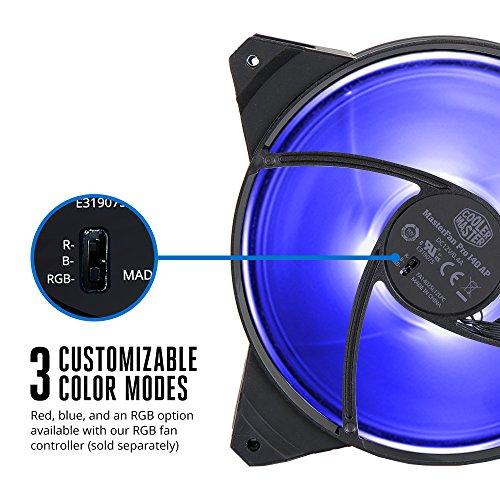 Cooler Master MasterFan Pro 140 Air Pressure RGB- Ventilateur de boîtier RGB 140mm à pression statique, Boîtiers d'ordinateur Refroidisseurs de CPU et radiateurs