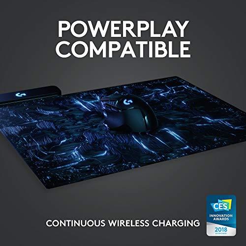 Ratón inalámbrico para juegos Logitech G502 Lightspeed con sensor Hero 25K, compatible con PowerPlay, pesos ajustables y Lightsync RGB - Negro