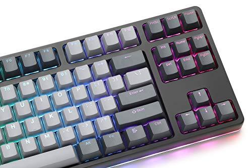 Drop CTRL High-Profile Mechanische Tastatur - Tenkeyless TKL (87 Tasten) Gaming Tastatur, Hot-Swap Schalter, Programmierbar, Hintergrundbeleuchtung RGB LED, USB-C, Doubleshot PBT, Aluminium (Schwarz, Halo Clear)
